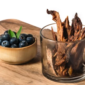 Homemade Blueberry Sauce Infused Chicken Jerkies