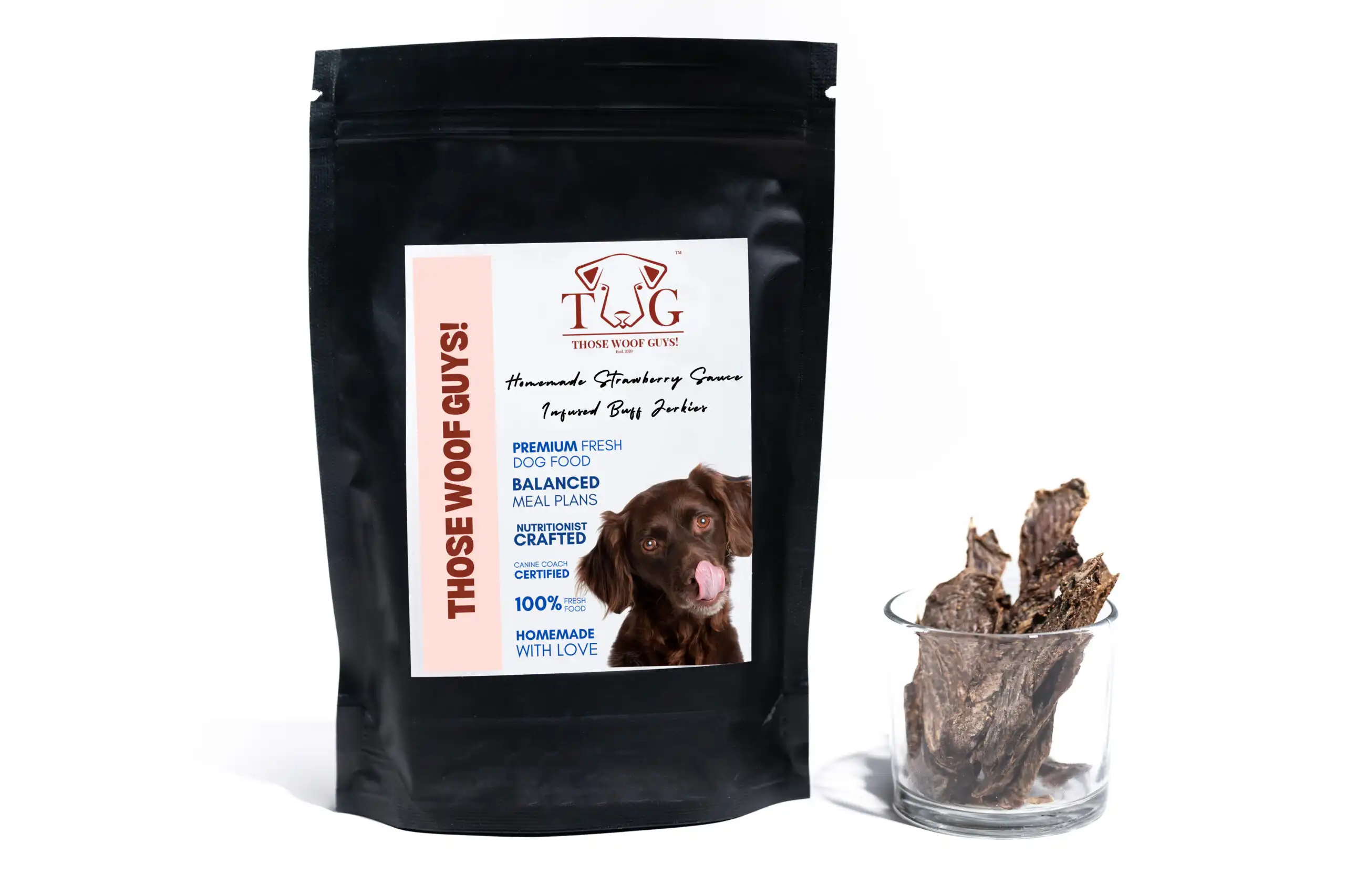 Strawberry Sauce Infused Buffalo Jerkies