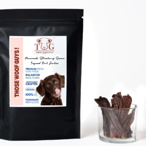 Strawberry Sauce Infused Pork Jerkies