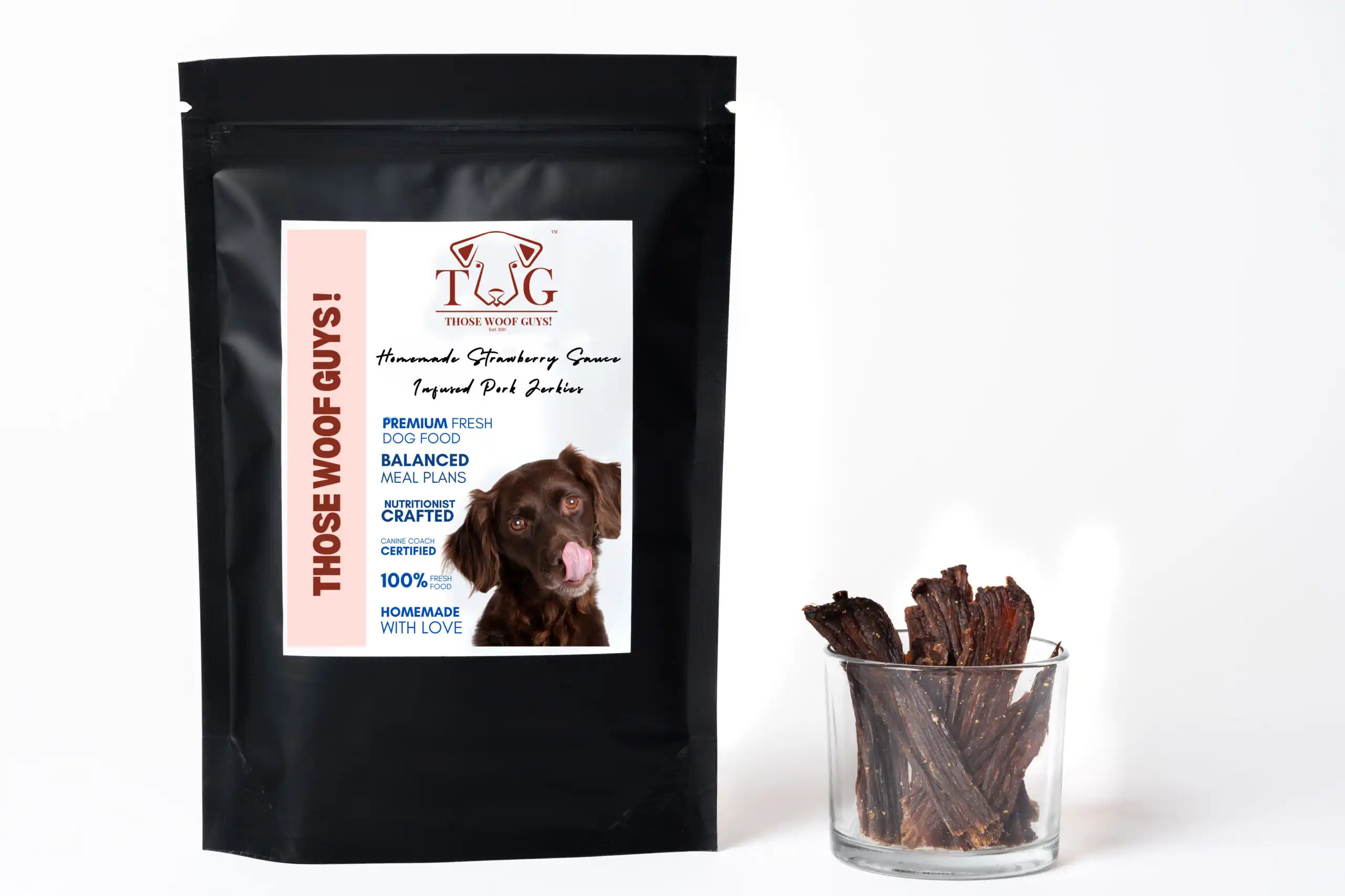 Strawberry Sauce Infused Pork Jerkies